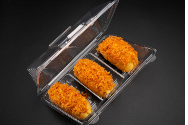 透明PET食品吸塑包装盒/一次性蛋糕吸塑托盘