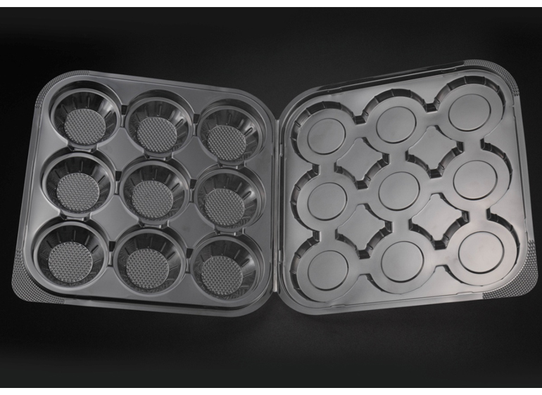 透明烘焙吸塑盒绿豆饼9粒蛋挞吸塑包装盒