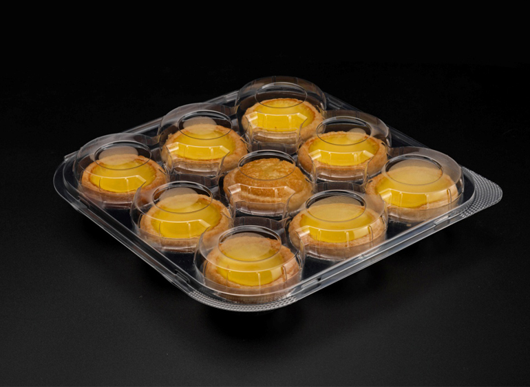 厂家批发定制自动扣透明烘焙吸塑盒